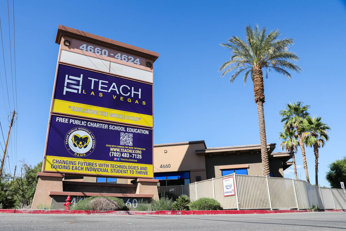 TEACH Las Vegas Charter School as seen on Sunday, Oct. 8, 2023 in Las Vegas. (Daniel Pearson/La ...