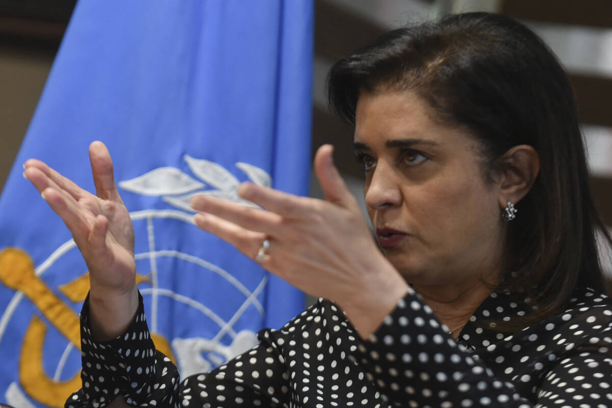 Hanan Balkhy, the head of the World Health Organization's Eastern Mediterranean region, speaks ...