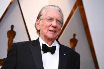 Donald Sutherland appears at the Oscars in Los Angeles on March 4, 2018. Sutherland, the toweri ...