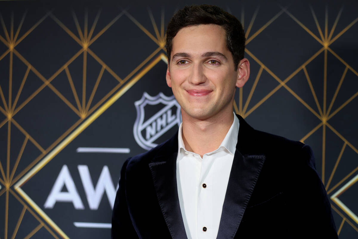 Comedian Matt Friend poses on the red carpet before hosting the NHL Awards at Fontainebleau on ...