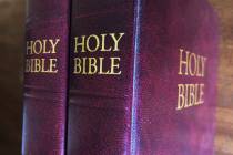 Bibles are displayed in Miami. Religious publishers say President Trump's most recently propose ...