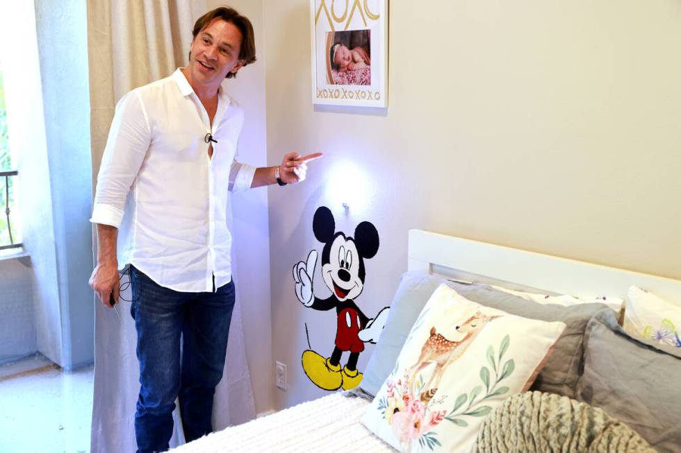 Justin Flom's Mickey Mouse painting in one of his daughter's bedrooms earned over 300 million v ...
