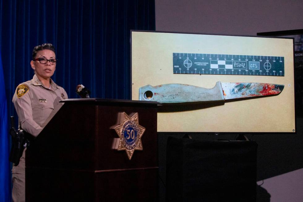 Assistant Sheriff Yesenia Yatomi speaks during a media briefing about an officer involved shoot ...