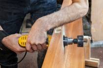 Installing a deadbolt requires drilling a couple of large holes house the lock. (Getty Images)