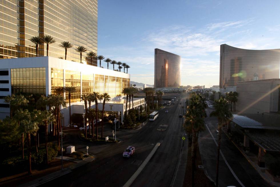 Trump International on Fashion Show Drive near the Strip in Las Vegas on Jan. 10, 2018. (K.M. C ...