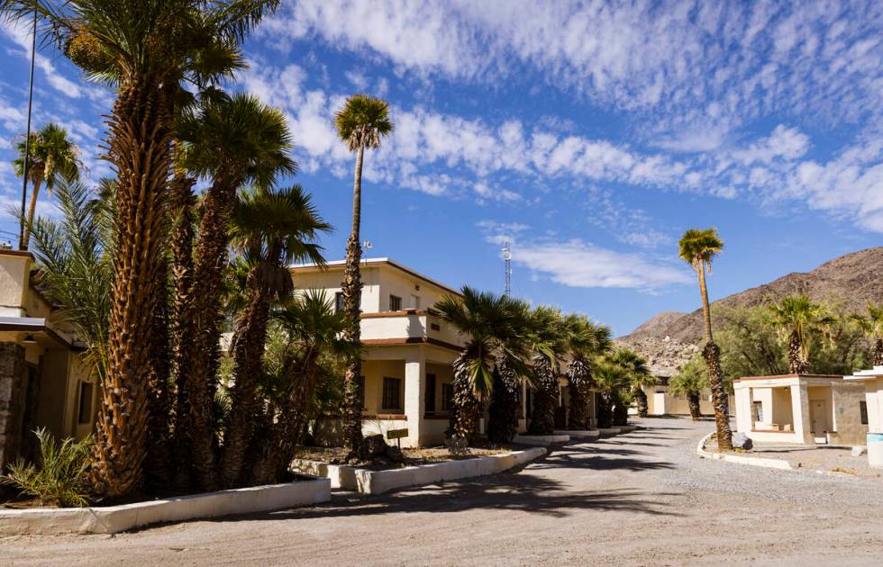 Old buildings are seen along the Lake Tuendae trail at the site of the former Zzyzx Mineral Spr ...