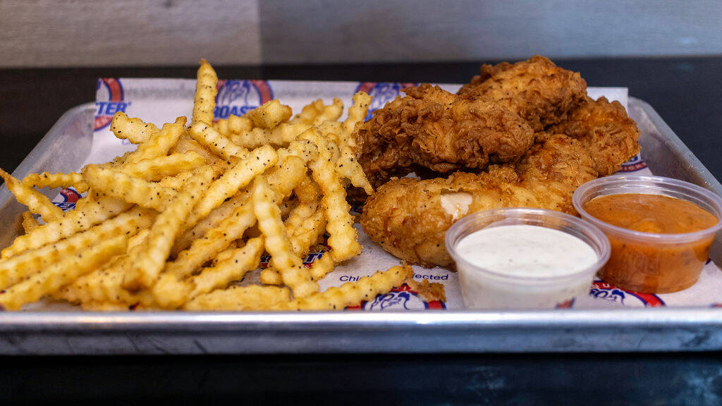 A chicken tenders meal from Two Sisters Broasted Chicken & Ribs, which is planned to open in su ...