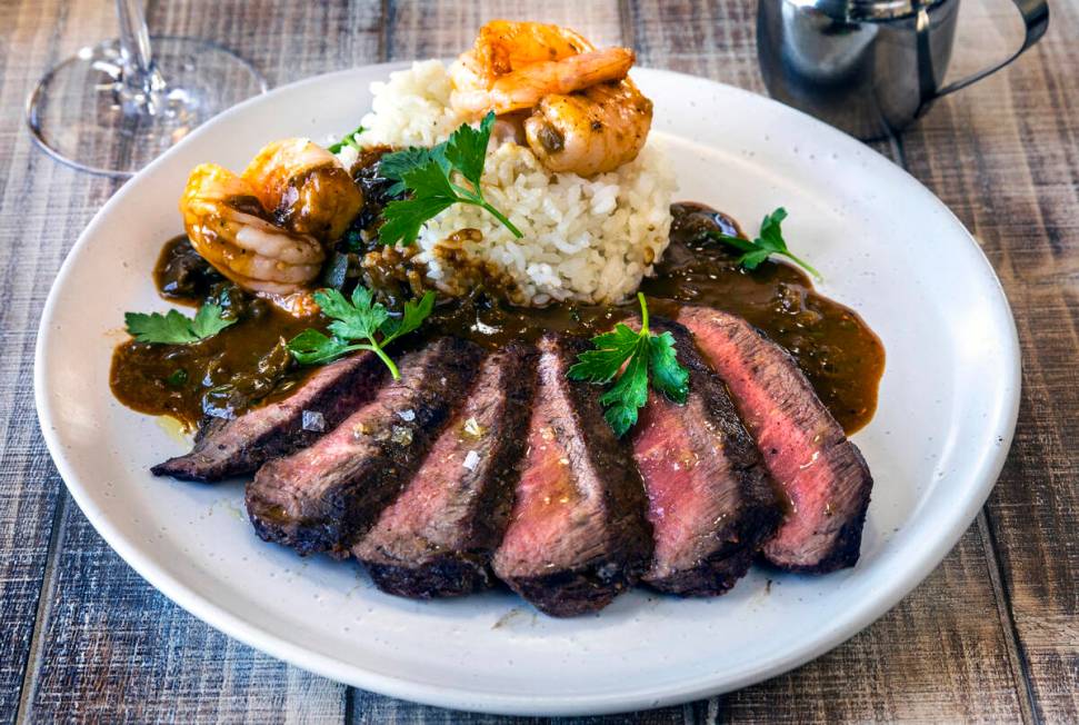 The Surf and Turf at La Madre Canyon Grill on Tuesday, June 18, 2024, in Las Vegas. (L.E. Basko ...