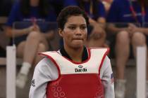 Las Vegan Faith Dillon competes in the Roma World Taekwondo Grand Prix in June, 2023. (Domenico ...