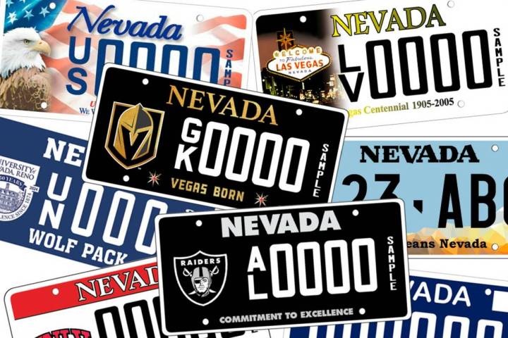 Specialty license plate (Staff/Las Vegas Review-Journal)