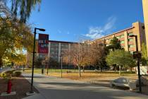 UNLV campus in Las Vegas Thursday, Dec. 7, 2023. (K.M. Cannon/Las Vegas Review-Journal) @KMCann ...