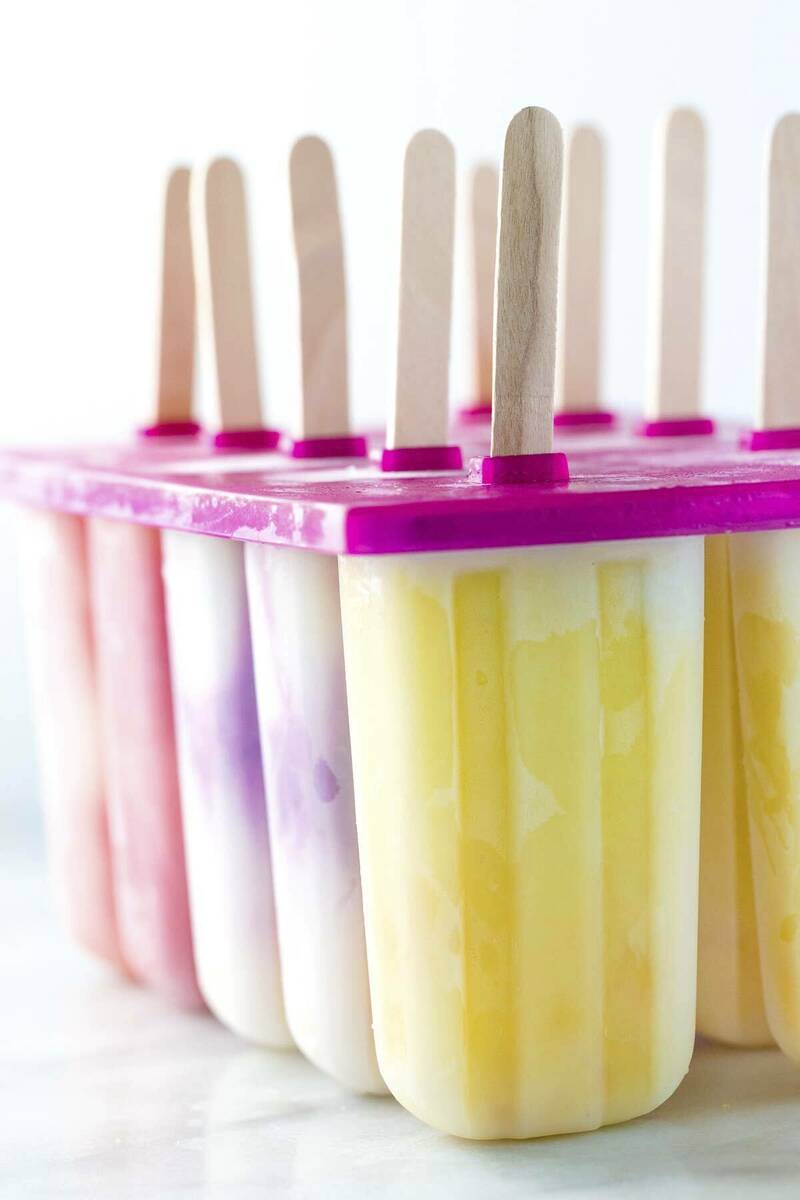 This undated image shows a variety of homemade popsicles made with natural sweeteners by Jessic ...