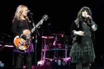 Nancy and Ann Wilson of the classic rock band Heart perform in concert at the American Music Th ...