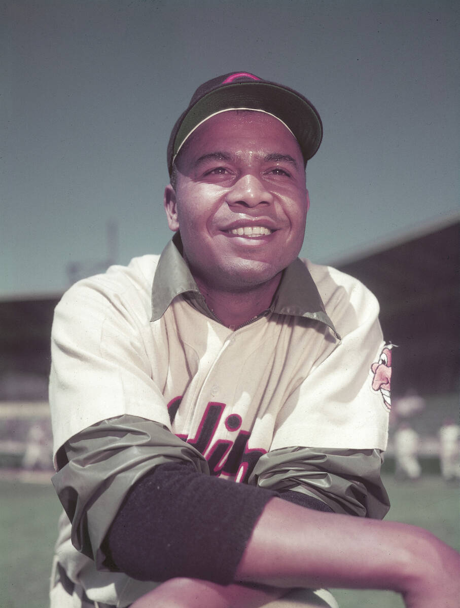 FILE - This March 1951 file photo shows Cleveland Indians' Larry Doby. The Senate has passed le ...