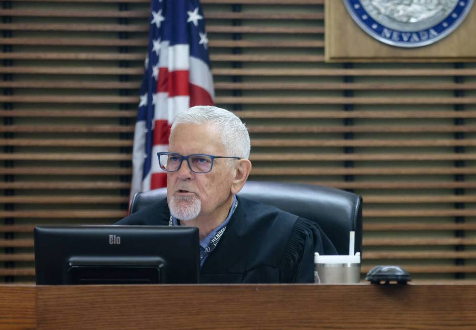 Judge David Gibson presides over a hearing regarding the case against Darryl Smith, accused of ...