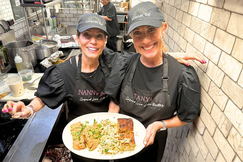 Marla Letizia, left, and Tanya Murray Heath in the kitchen of Enoteca Maria’s in Staten ...