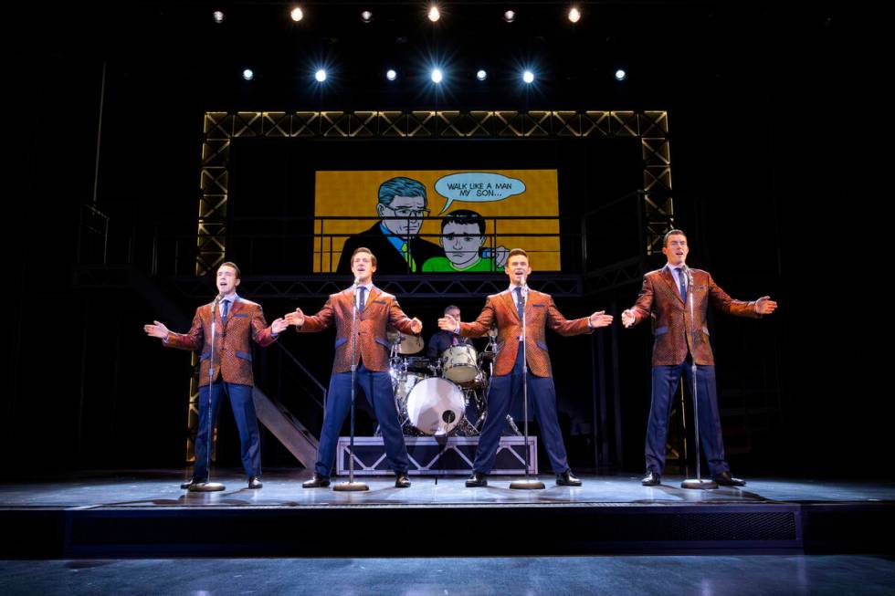 A scene from "Jersey Boys" at Orleans Showroom. (Dave Bassett)