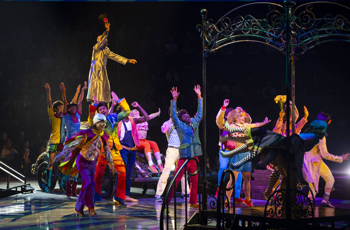 The cast of Cirque du Soleil’s The Beatles “LOVE” performs their second to ...