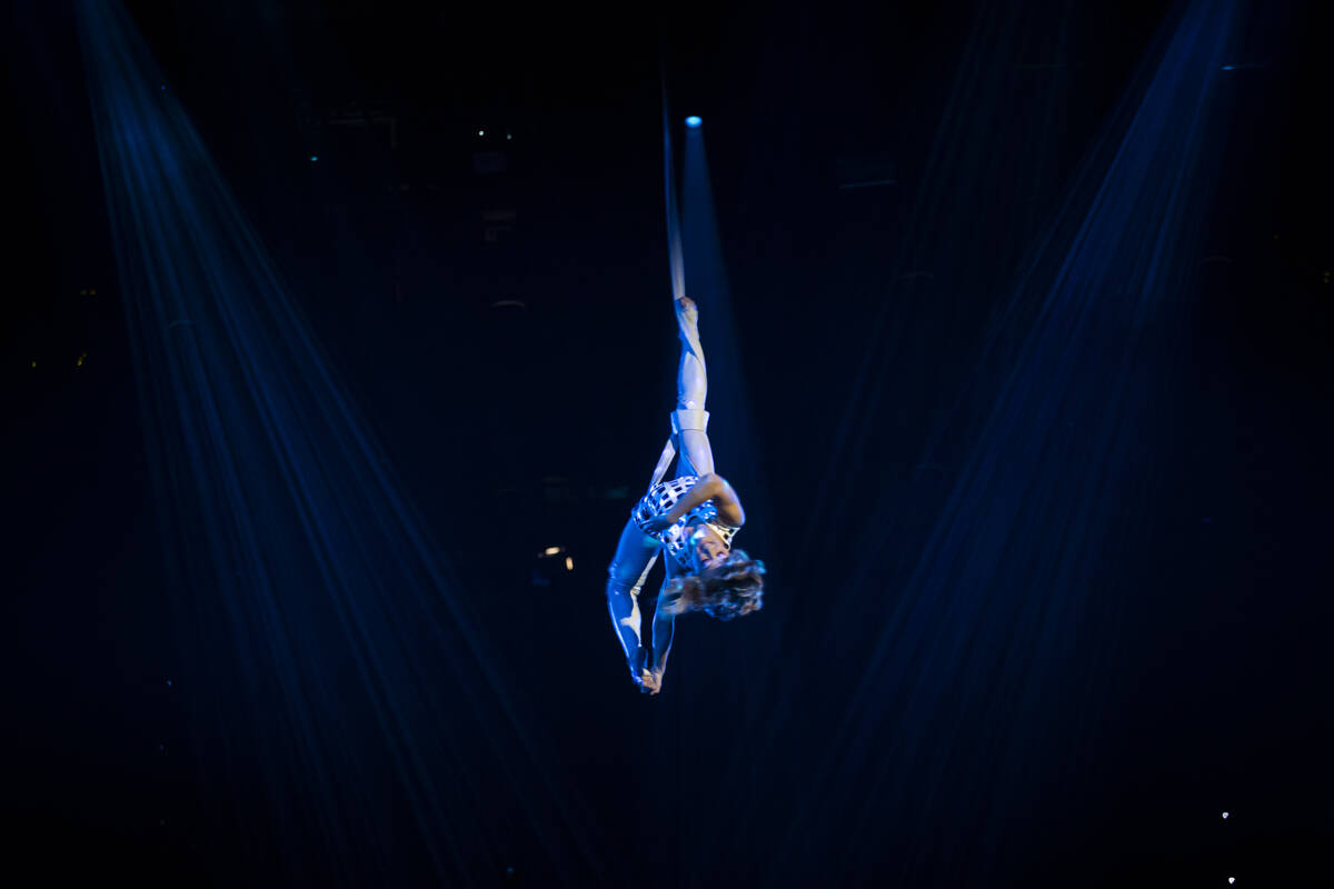 The cast of Cirque du Soleil’s The Beatles “LOVE” performs their second to ...