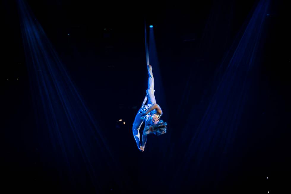 The cast of Cirque du Soleil’s The Beatles “LOVE” performs their second to ...