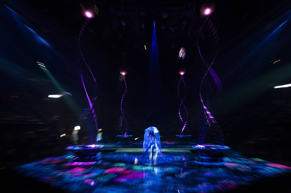 The cast of Cirque du Soleil’s The Beatles “LOVE” performs their second to ...