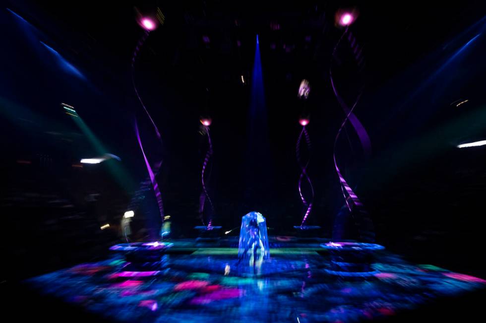 The cast of Cirque du Soleil’s The Beatles “LOVE” performs their second to ...