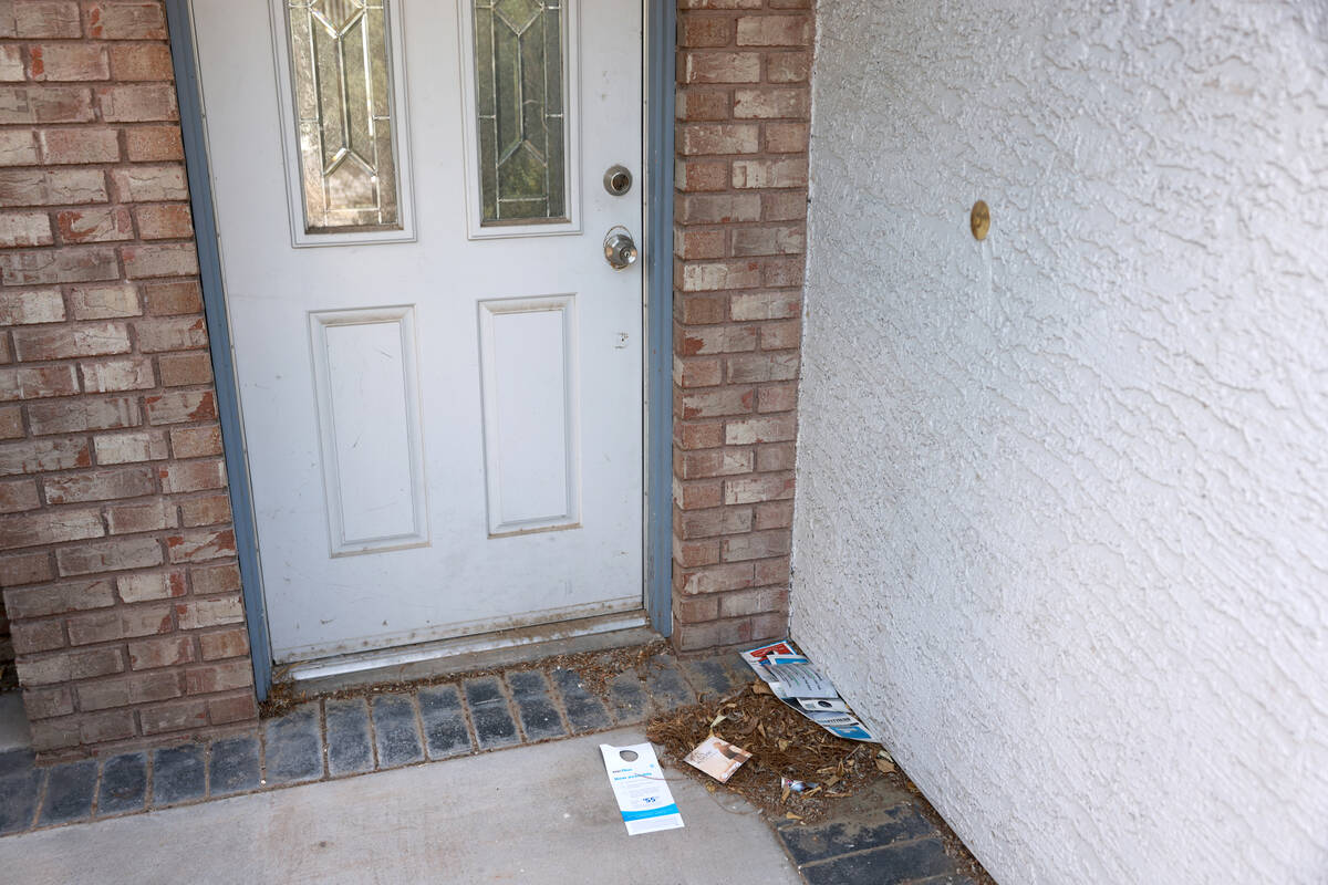 A vacant house is shown at The Lakes Monday, June 24, 2024, in Las Vegas. Neighbor Jami Whitehe ...