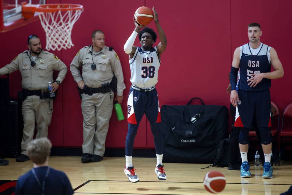 Langston Galloway, a free agent on the USA Basketball Men’s National Select Team, shoots ...