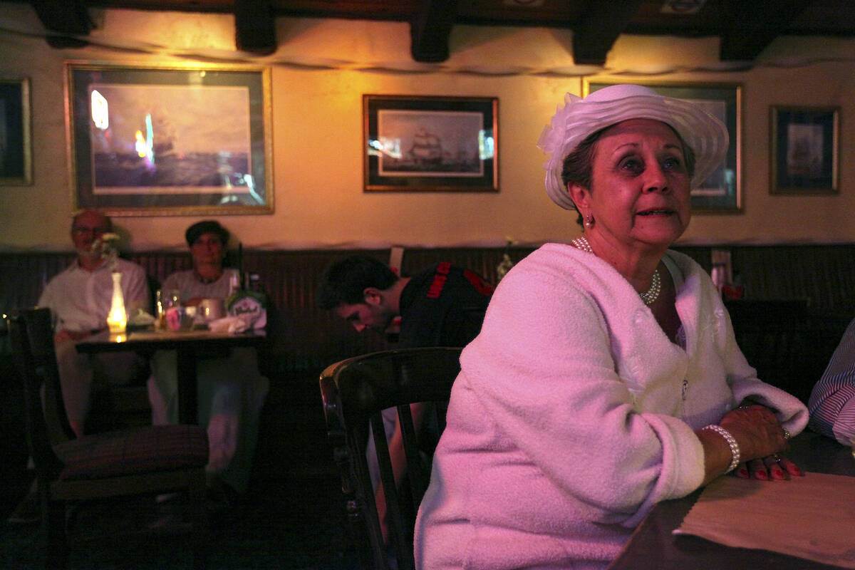 Alma Fulford, a longtime royal watcher, watches the royal wedding of Prince William and Kate Mi ...