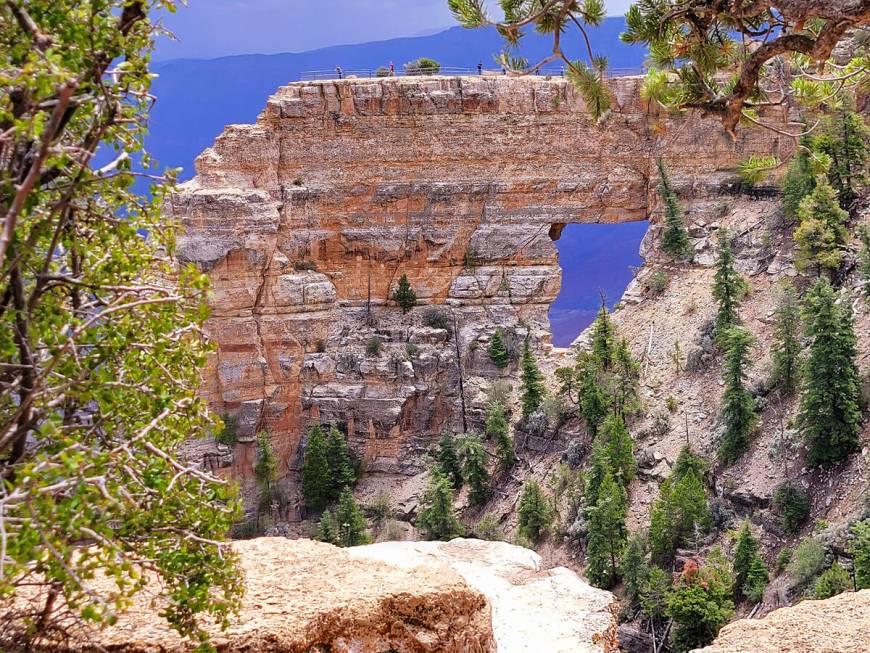 Angels Window viewed from Cape Royal Trail at Grand Canyon National Park’s North Rim. (N ...