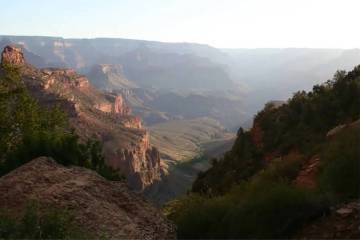 Early morning along Bright Angel Trail at Grand Canyon National Park. (Las Vegas Review-Journal)