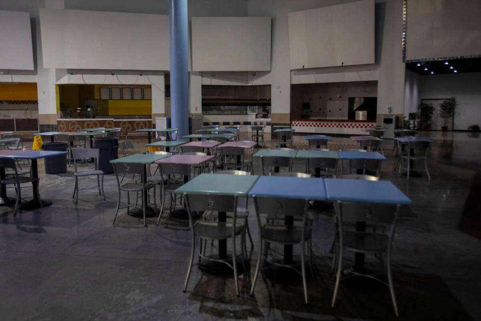 Remnants of a food court sit in the Primm Mall Tuesday, July 2, 2024, in Primm. (Daniel Jacobi ...