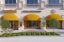 A rendering of the front elevation of Tamba, an Indian restaurant that is scheduled to open in ...