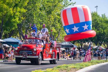 More than 50,000 people attended the 30th annual Summerlin Council Patriotic Parade. (Summerlin)