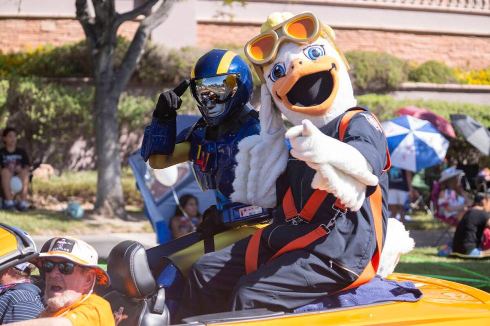 The parade Las Vegas Aviators mascots made an appearance in the parade. (Summerlin)
