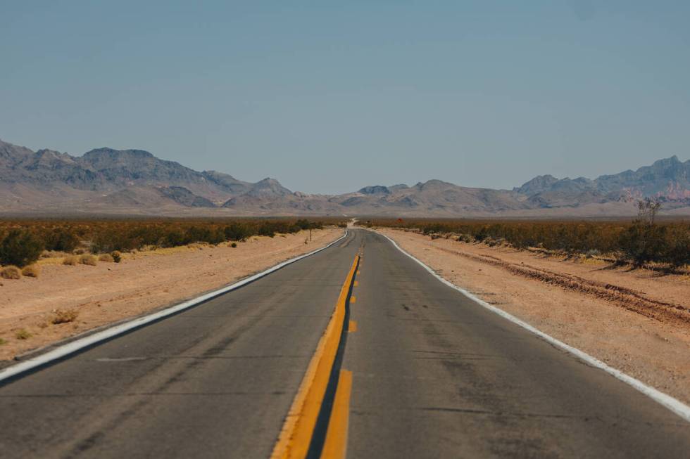 Valley of Fire Highway is seen while the park is closed off to visitors on Thursday, July 11, 2 ...