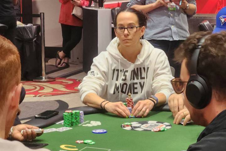 Danielle Andersen of Henderson was one of four women remaining in the World Series of Poker $10 ...