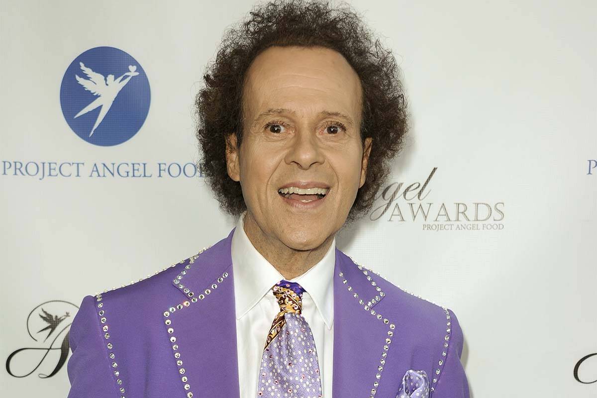 In this Aug. 10, 2013 file photo, fitness guru Richard Simmons arrives at the Project Angel Foo ...
