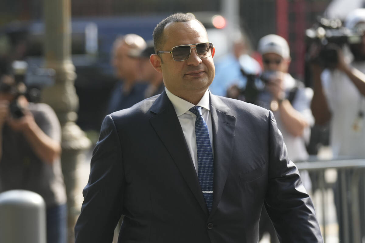 Wael Hana enters federal court in New York, Monday, July 15, 2024. (AP Photo/Seth Wenig)