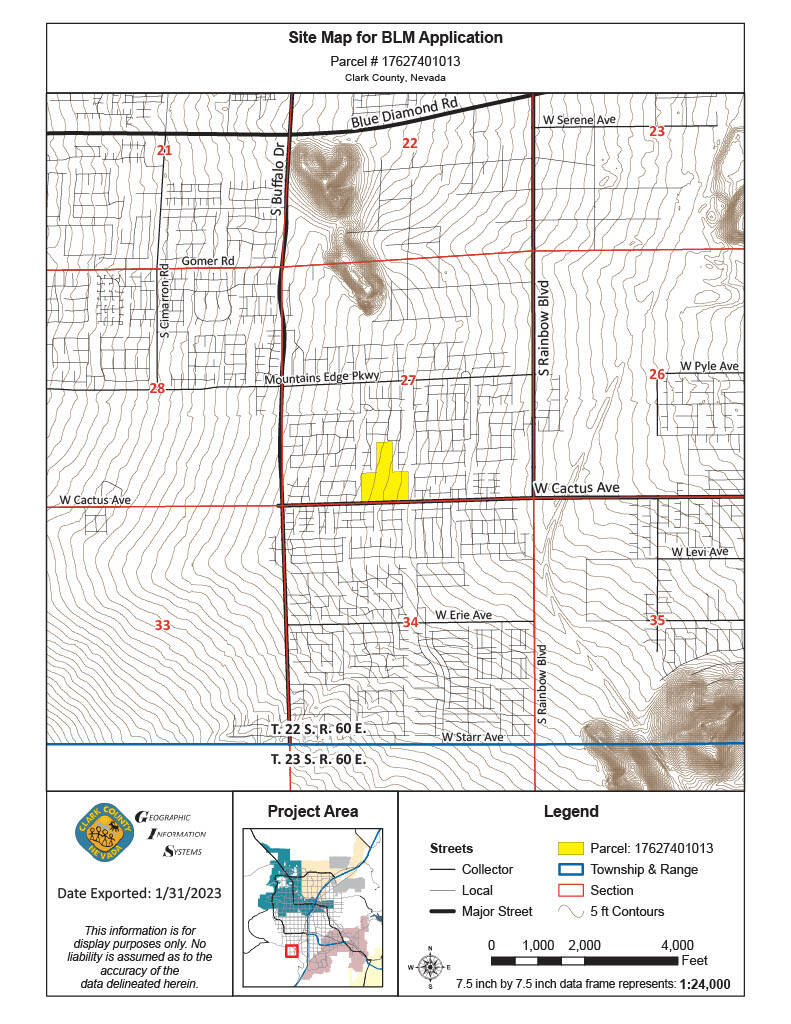 The following map provided by the Bureau of Land Management shows the proposed site. Photo: Bur ...
