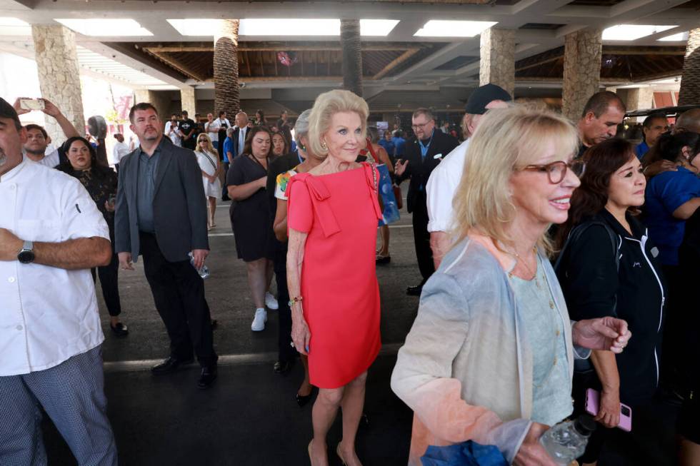 Elaine Wynn, who with her husband Steve Wynn developed The Mirage, prepares to watch the final ...