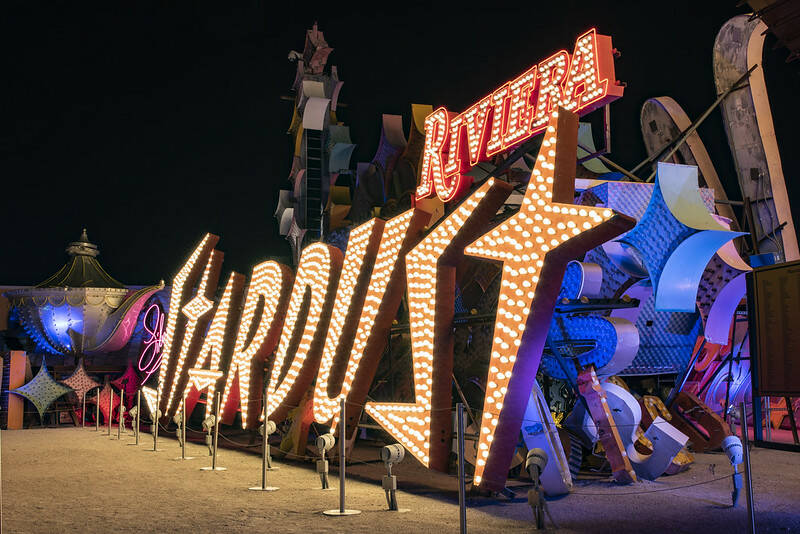 The Stardust's 17-foot tall neon letters at the Neon Museum. (Neon Museum)