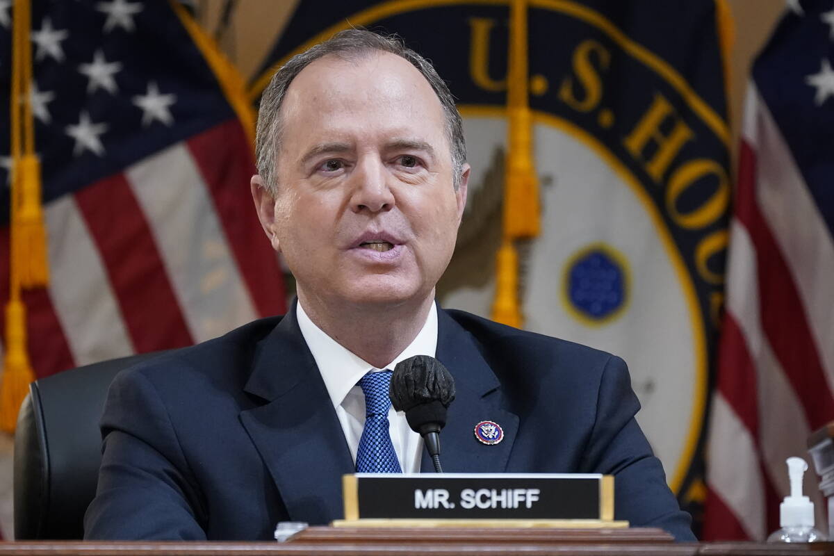 Rep. Adam Schiff, D-Calif., speaks during a hearing at the Capitol in Washington, on June 21, 2 ...