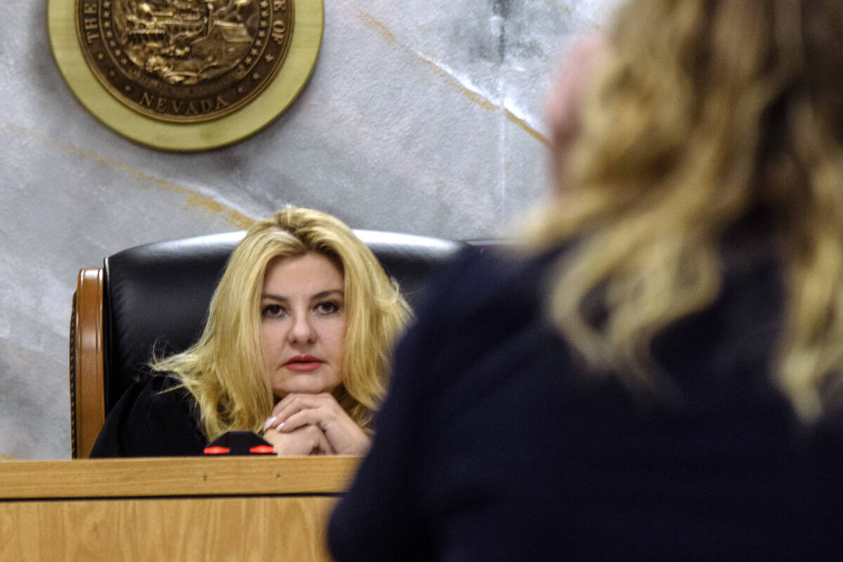 Nye County Judge and former Las Vegas city Councilwoman, Michele Fiore, speaks directly to Publ ...