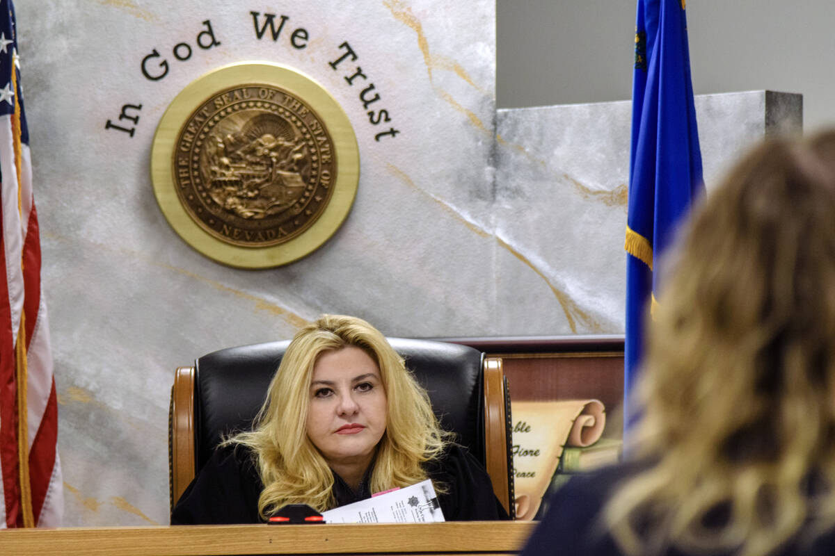 Nye County Judge and former Las Vegas city Councilwoman, Michele Fiore, speaks directly to Publ ...