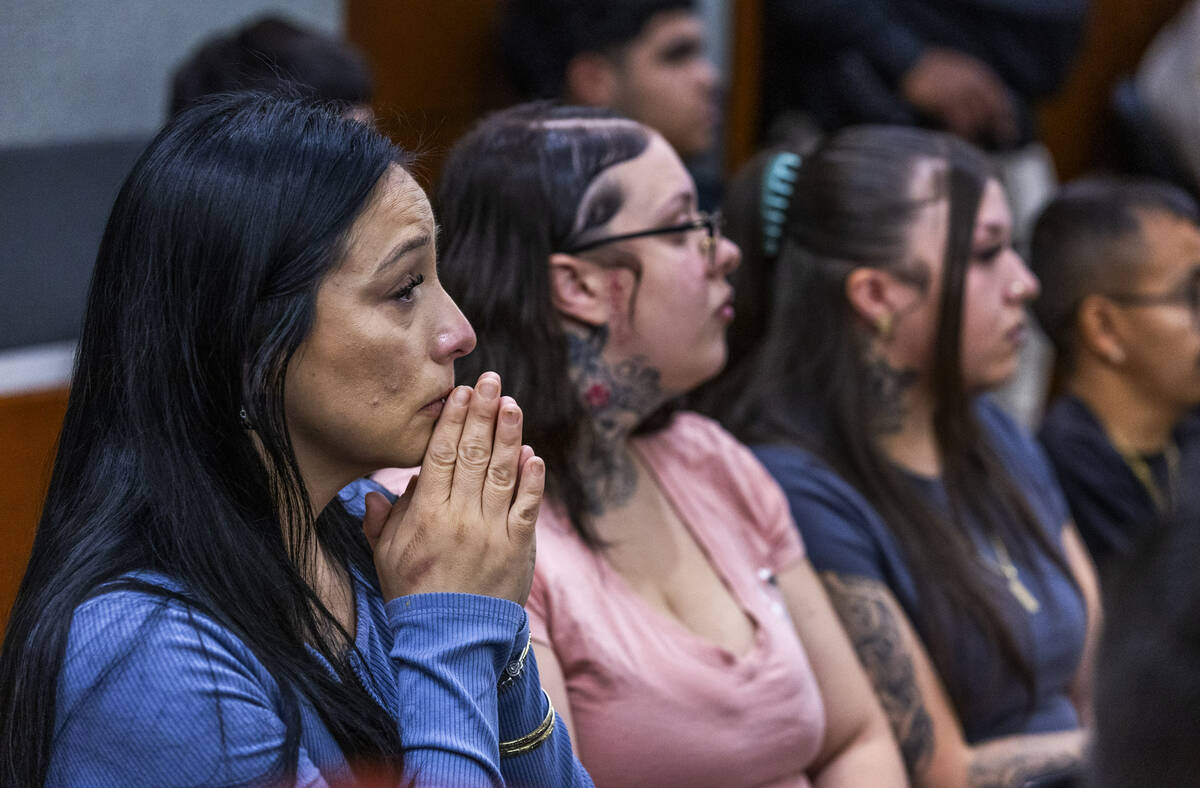 Family members are hopeful as they listen to proceedings for Jessie Rios and Adrian Rios during ...