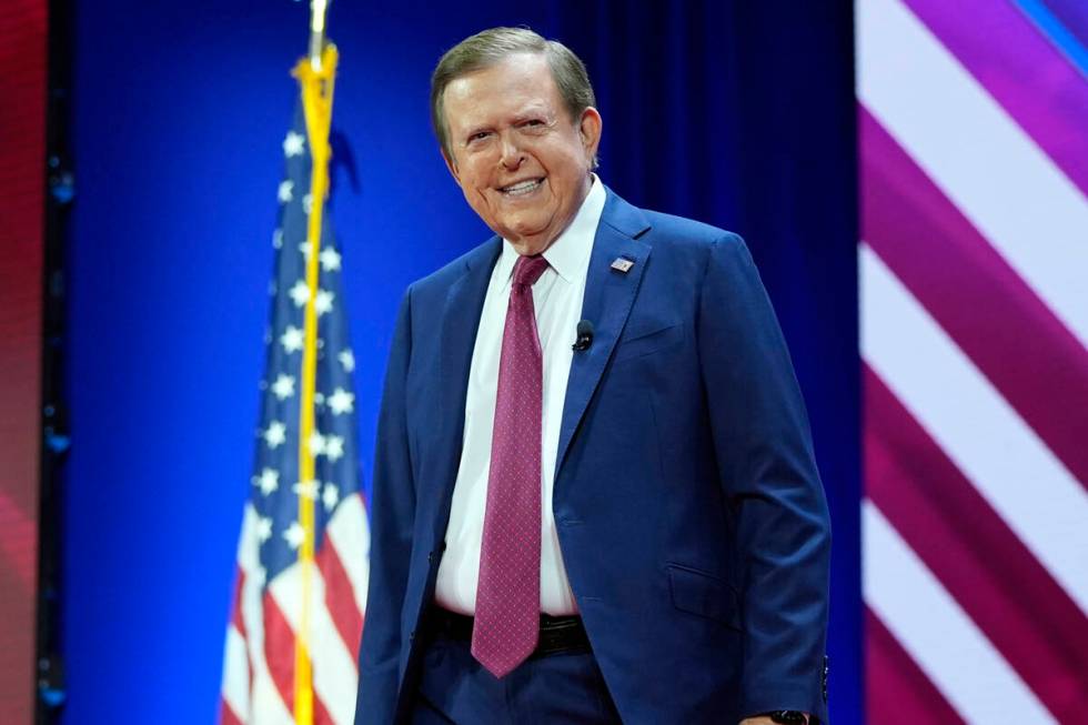 Lou Dobbs appears at the Conservative Political Action Conference, CPAC 2024, at National Harbo ...