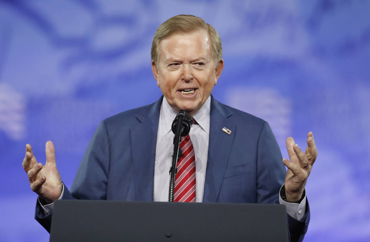 Fox Business News host Lou Dobbs speaks at the Conservative Political Action Conference (CPAC), ...