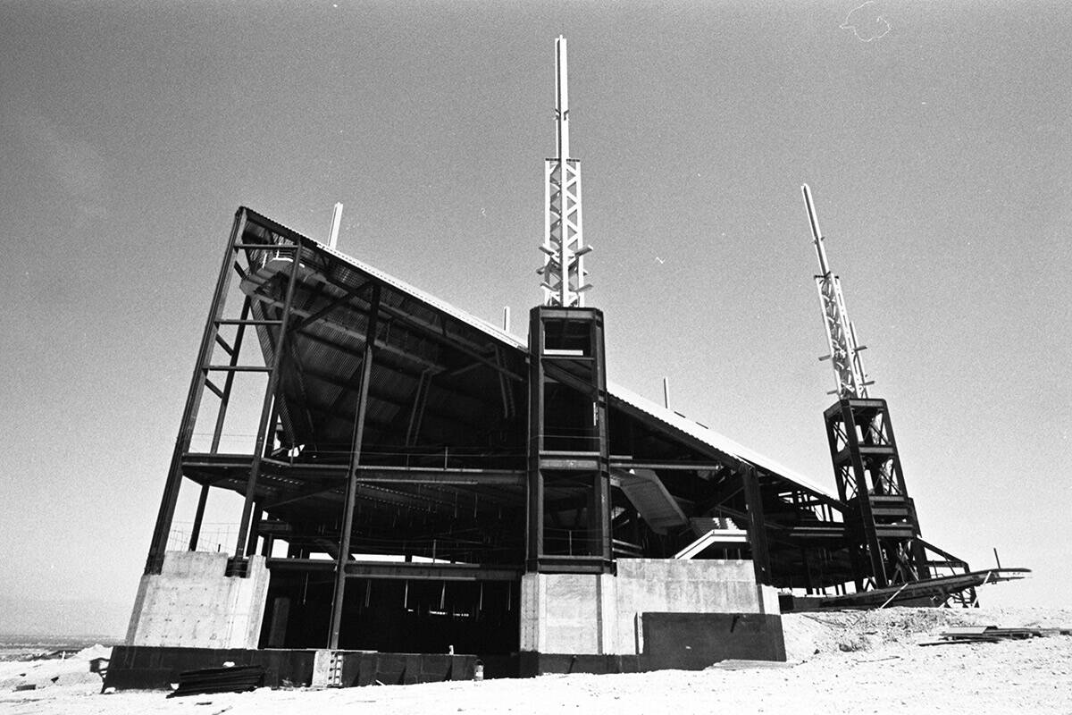 Construction work being done on a Church of Jesus Christ of Latter-Day Saints Temple in July 19 ...