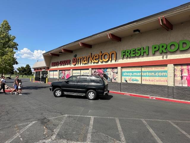 Marketon store parking lot on the corner of West Washington Avenue and North Decatur Boulevard ...